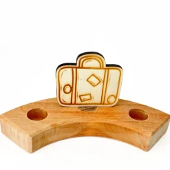 Klein dappertje Koffer steker