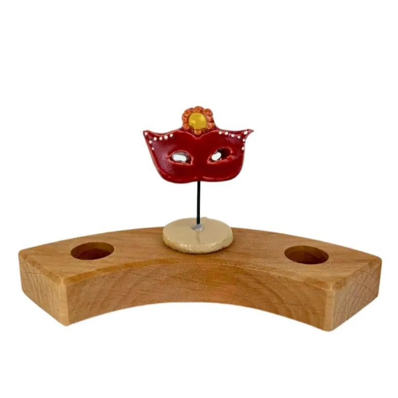 Klein dappertje Masker carnaval steker