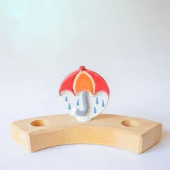 Klein dappertje Paraplu steker