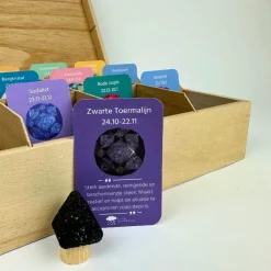 Klein dappertje Premium edelstenen steker set