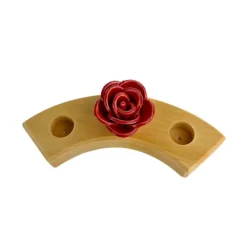 Klein dappertje Rode roos steker