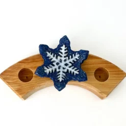 Klein dappertje Sneeuwkristal schaaltje steker