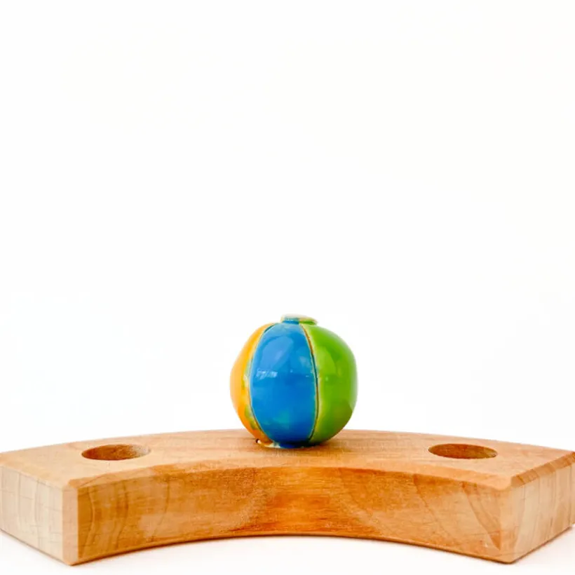 Klein dappertje Strandbal steker