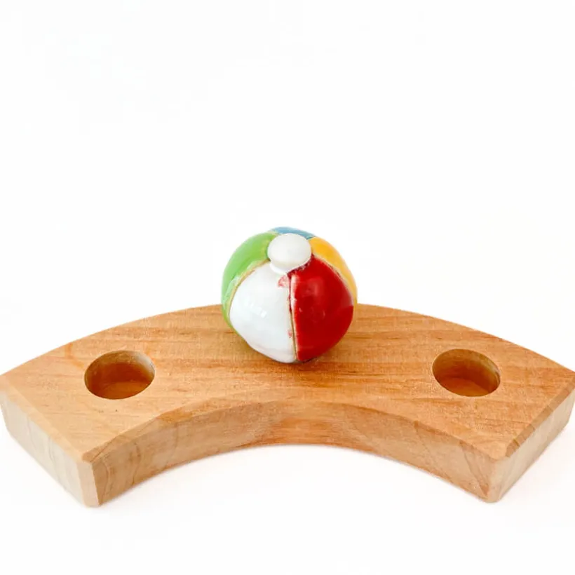 Klein dappertje Strandbal steker