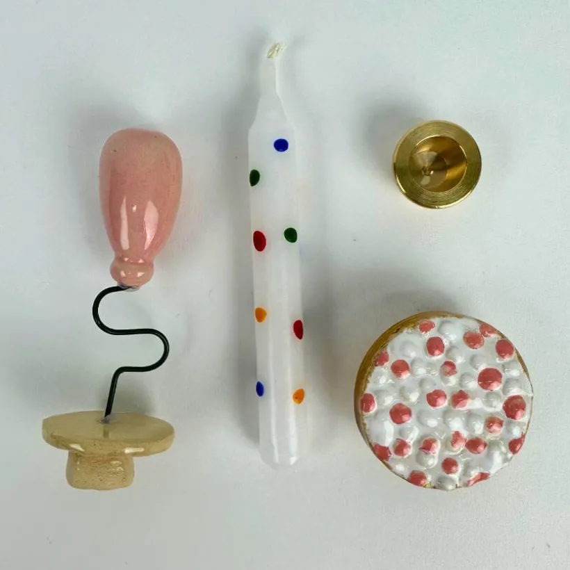 Klein dappertje Themaset geboorte roze seizoenstafel