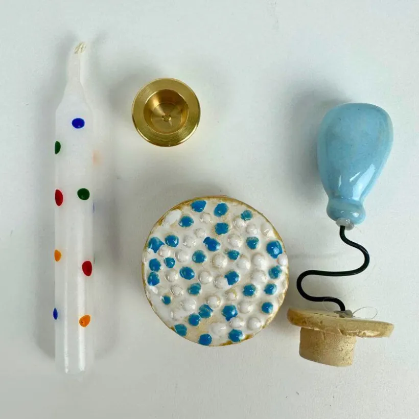 Klein dappertje Themaset geboorte blauw seizoenstafel