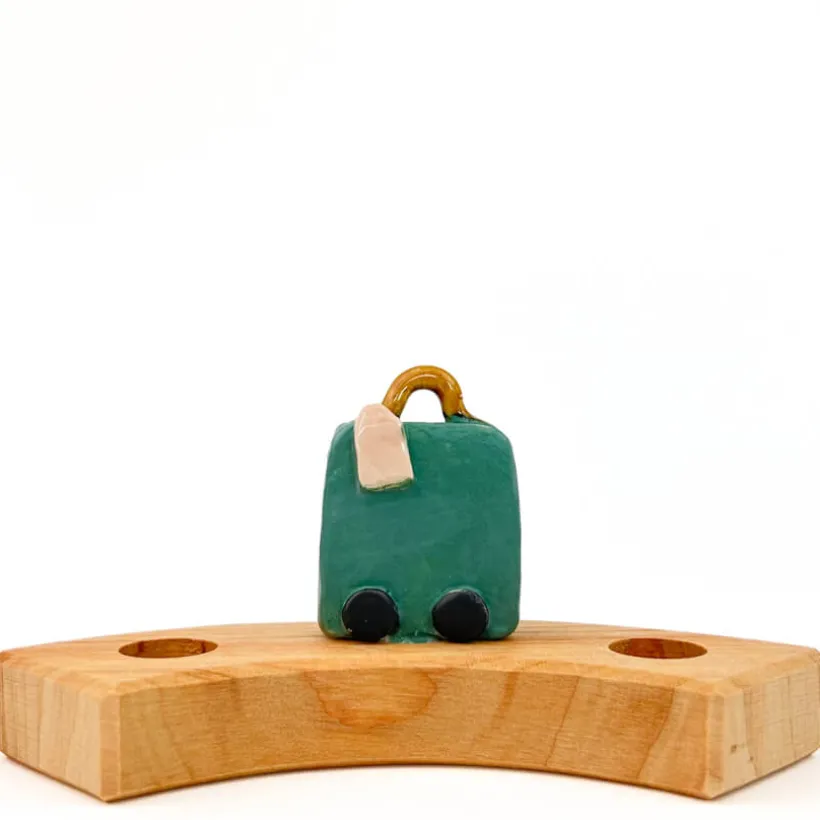 Klein dappertje Vakantie koffer steker