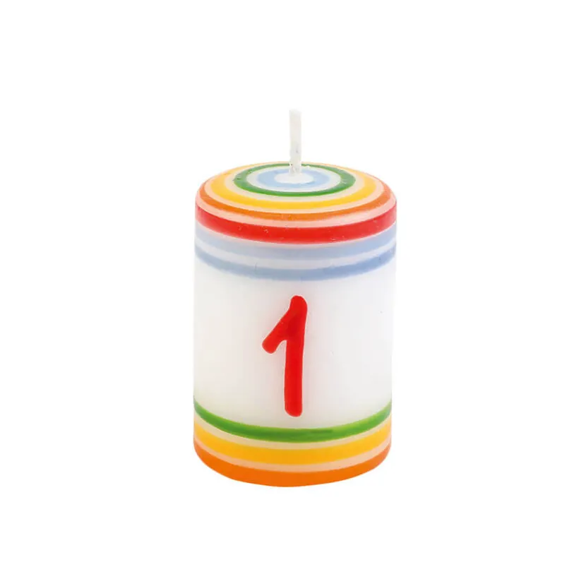Klein dappertje Verjaardagskaars cijfer 1