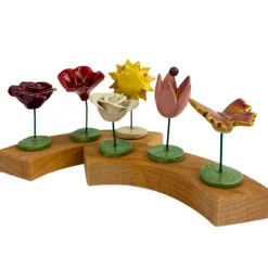 Klein dappertje Vlinder donkergeel steker