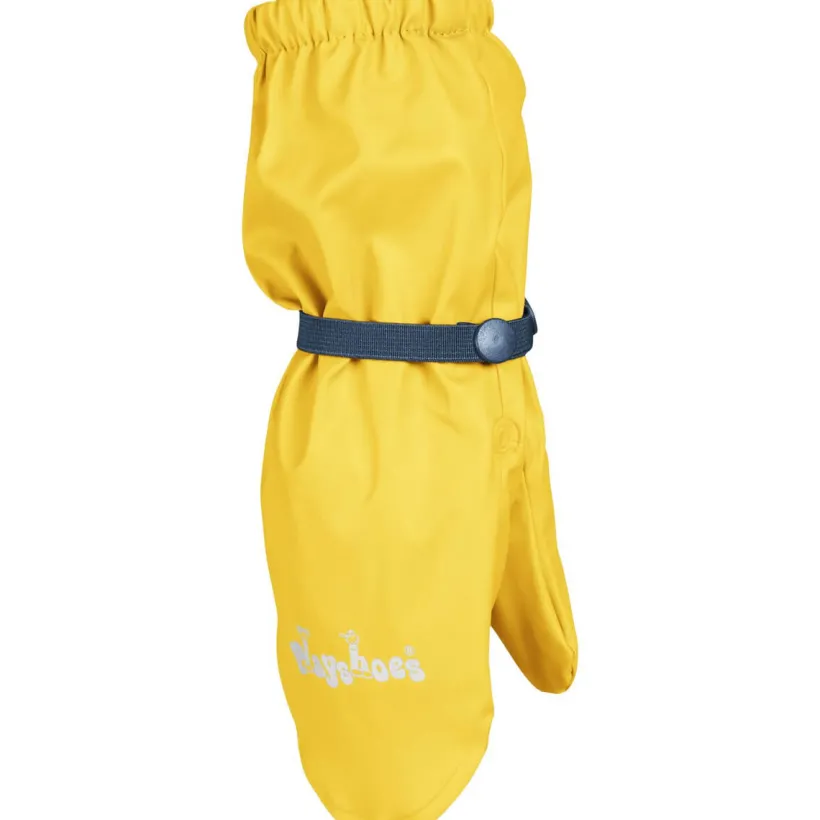 Playshoes Regenhandschoen met fleecevoering geel