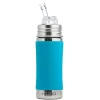 Pura RVS rietjesfles 325ml aqua